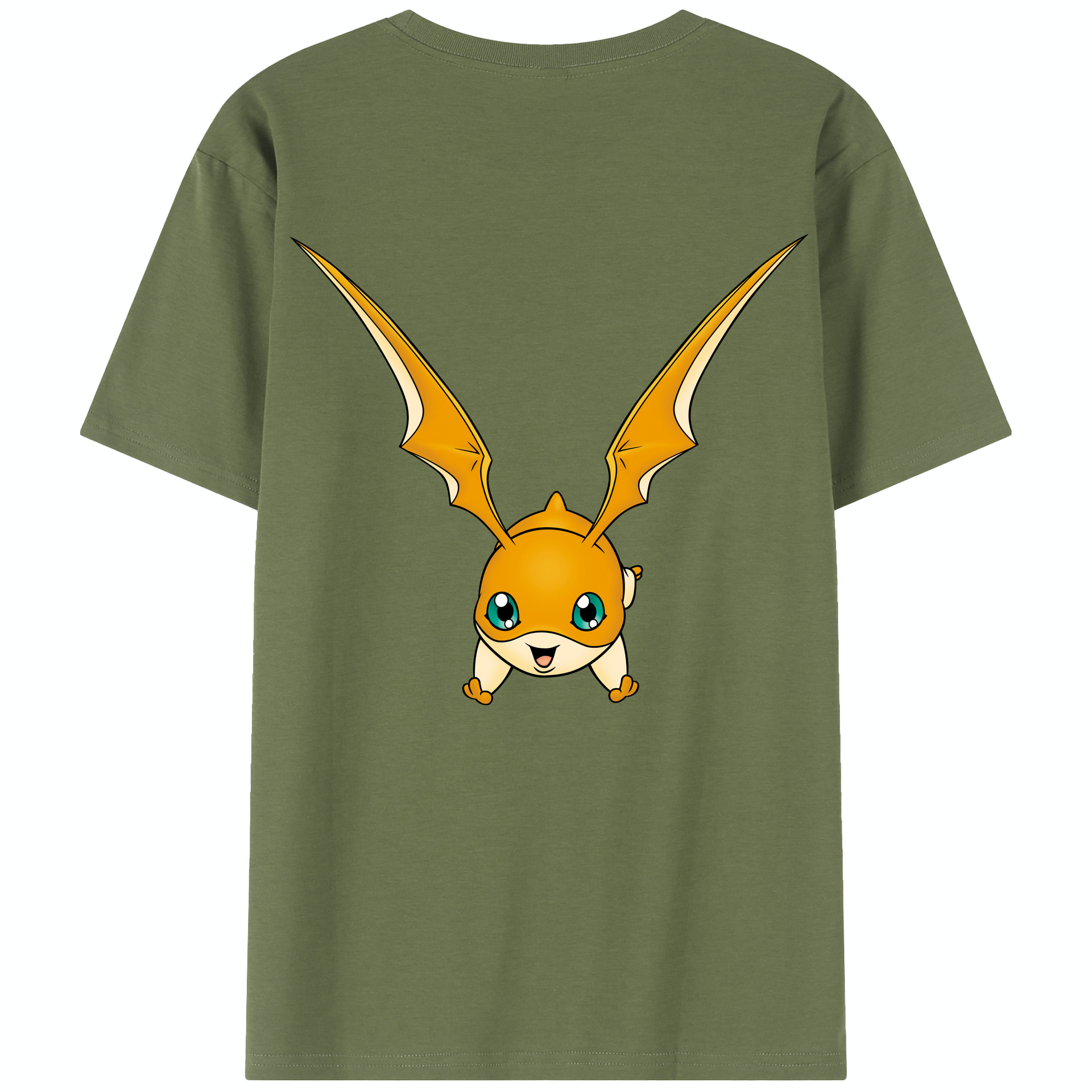 （画像用） Digimon デジタルモンスター/デジモン 綿100％半袖Tシャツ（背面プリント）